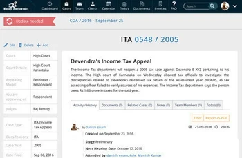 Managemylawsuit income tax management