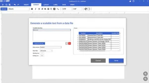 labelsuite data format