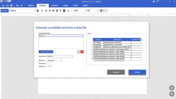 labelsuite data format