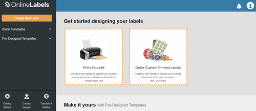 maestro label designer dashboard
