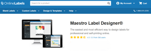 maestro label designer webpage