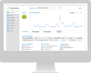 Media Shuttle manage portal