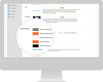 Media Shuttle colour scheme