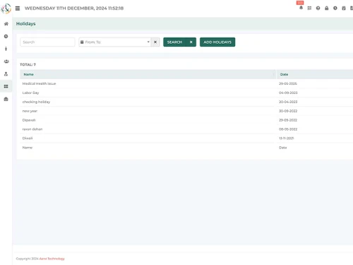 E-Token Solution holiday
