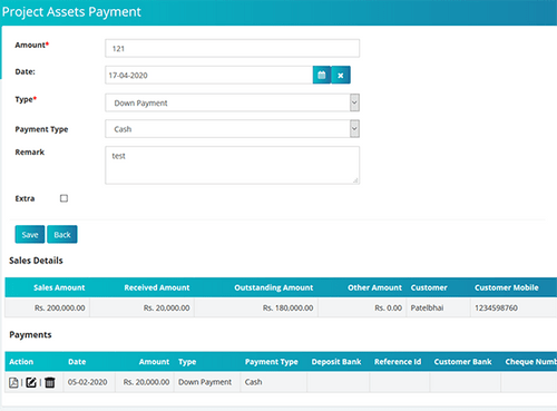 Real Estate Solution Basic payment info
