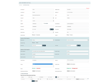 Aarvi Society Management System-members detail