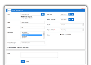 Aarvi Task Management System basic information