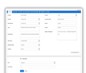 Aarvi Task Management System project management