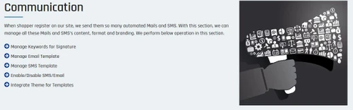 Aarvi E-Commerce Solution communication