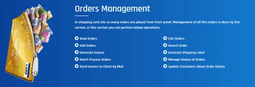 Aarvi E-Commerce Solution order management