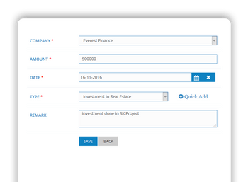Aarvi Finance Management System investment management