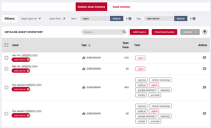 NVADR detail asset ineventory