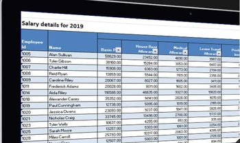 AttendHRM Payroll salary details