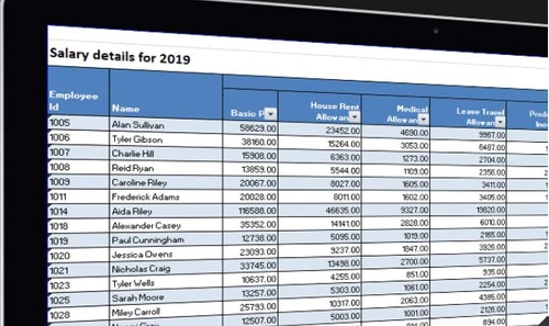AttendHRM Payroll salary details