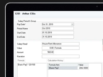 AttendHRM Payroll salary period