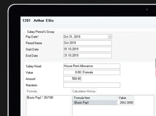 AttendHRM Payroll salary period