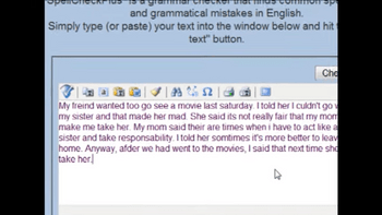 spellcheckplus check