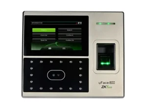 uface 800 multi biometric time attendance device front view