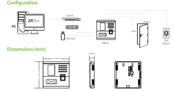 MB10 – Face and Fingerprint Time Attendance Device