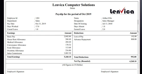 lenvica time attendance