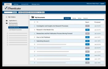 iThenticate Plagiarism Software Logo