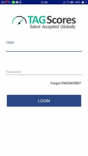 TAGScores login