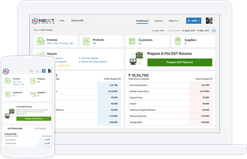 Next Force - GST Compliant dashboard