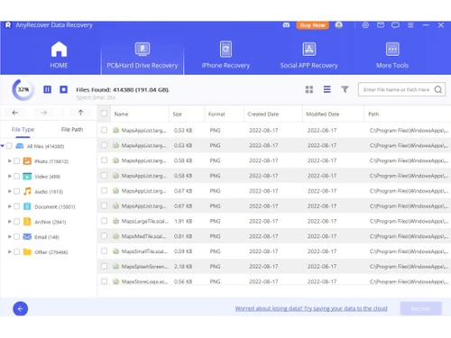 AnyRecover Files