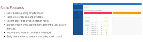 Asian Restaurant Management Software basic feature