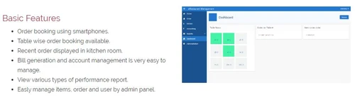Asian Restaurant Management Software basic feature