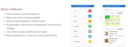 Asian Restaurant Management Software basic feature
