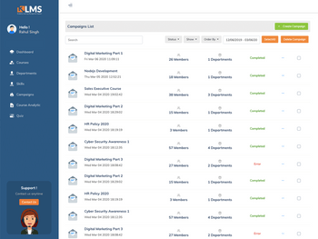 krademy campaigns list