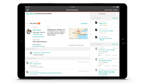 Intelligence to continuously improve service delivery