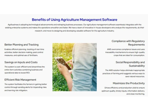 Amity Agriculture ERP-Benefits