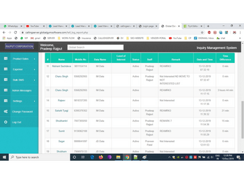 Telecalling & Sales Daily Log Report