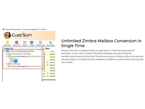 Zimbra Converter-Conversion