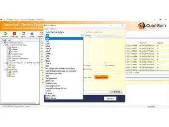 Zimbra Converter-Export