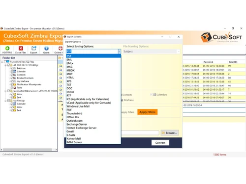 Zimbra Converter-Export