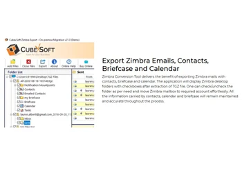 Zimbra Converter-folder list