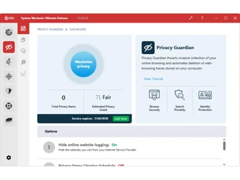 Iolo Privacy Guardian dashboard