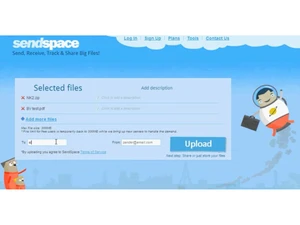 sendspace dashboard