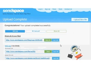 sendspace share