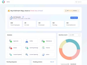 Akrivia HCM attendance overview