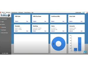 modern webz milk dairy software items