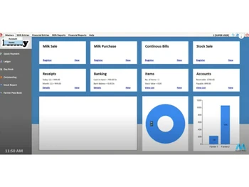 modern webz milk dairy software items