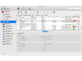 retrospect backup sources