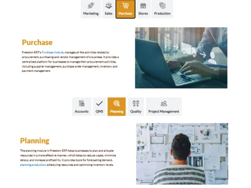 Freedomsoft ERP- Purchase & Planning