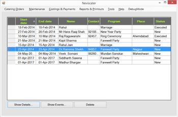Neviscater contact management