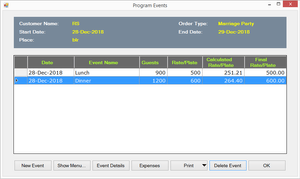 Neviscater event management