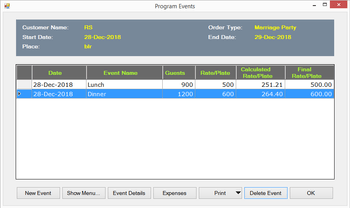 Neviscater event management